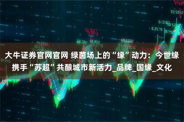 大牛证券官网官网 绿茵场上的“缘”动力：今世缘携手“苏超”共酿城市新活力_品牌_国缘_文化