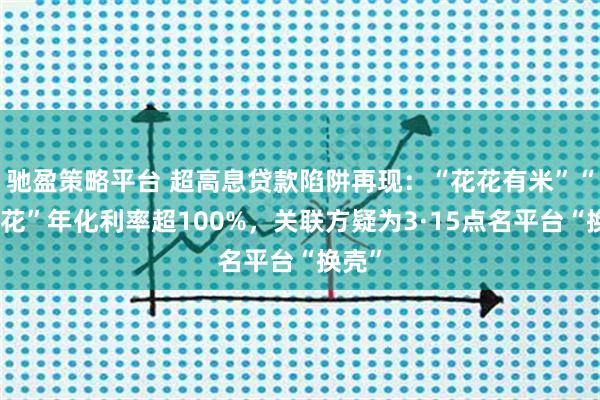 驰盈策略平台 超高息贷款陷阱再现：“花花有米”“稳融花”年化利率超100%，关联方疑为3·15点名平台“换壳”